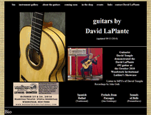 Tablet Screenshot of guitarsbydavidlaplante.com